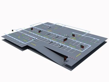 Inteligente-carro de Sensor magnético, sistema de orientação de estacionamento interior, aeroportos E Hotéis