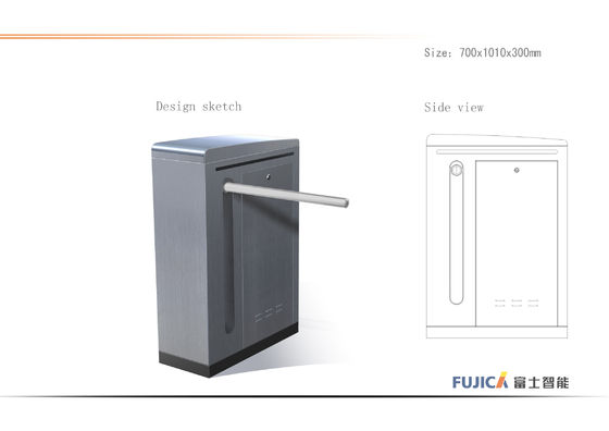 Porta automática da barreira do torniquete do braço da gota da segurança para o controlo de acessos da entrada