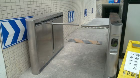 Porta da barreira do torniquete da altura da cintura da gota do braço com sistema de papel código de barras do bilhete