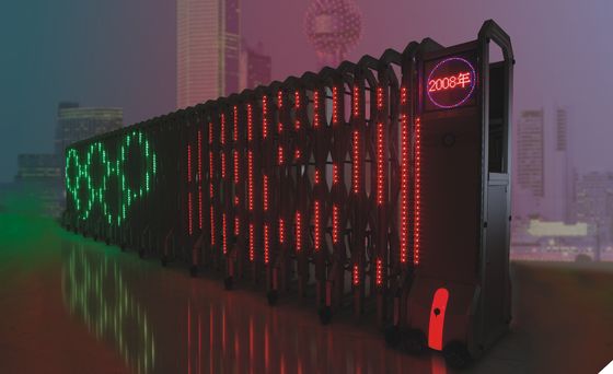 Porta retrátil motorizada automática do tubo de néon com efeitos da luz de Dymamic