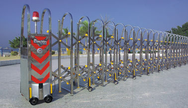 Porta expansível automática Trackless dos SS, porta retrátil elétrica de aço inoxidável