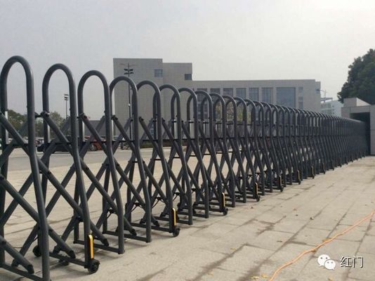 Liga de alumínio automática retrátil industrial de porta de segurança com anti alarme da escalada