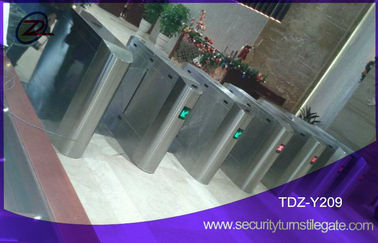 Porta da barreira da aleta do controlo de acessos, torniquete pedestre da aleta com varredor da impressão digital