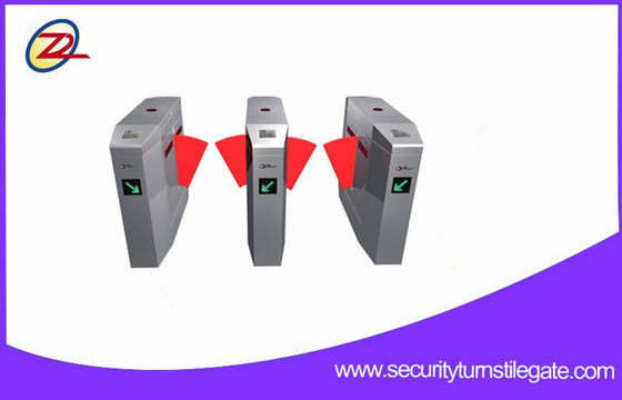 Sistema de aço inoxidável AC220V±10V da entrada de Rfid da porta da barreira da aleta do torniquete