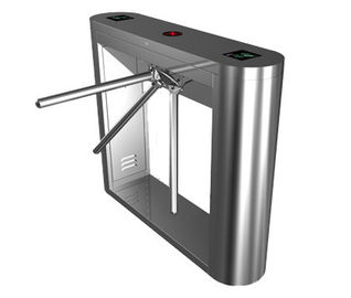 Porta de aço inoxidável do torniquete do tripé do cartão magnético para o supermercado