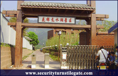 Porta de aço inoxidável do torniquete do tripé do TCP/IP/RFID com sistema ticketing para cénico