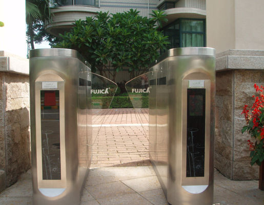 Carga biométrica do leitor dos sistemas da porta de velocidade do jardim zoológico do parque que conta torniquetes de aço inoxidável