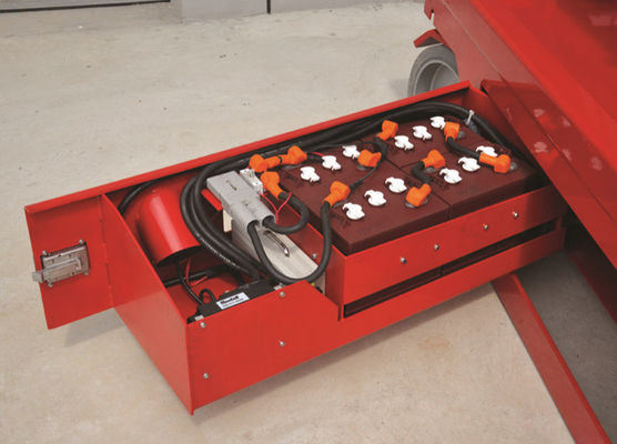 A capacidade elétrica 320kg do elevador da plataforma de trabalho aéreo automotora Scissor o elevador da altura de funcionamento máxima de 13.8m