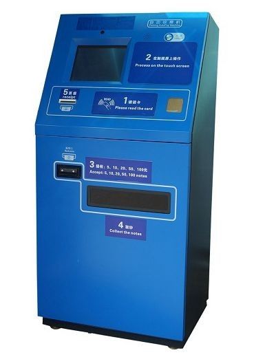 Equipamento automático da estação do pagamento do sistema de pagamento do parque de estacionamento do carro do cartão de crédito com carcaça de aço